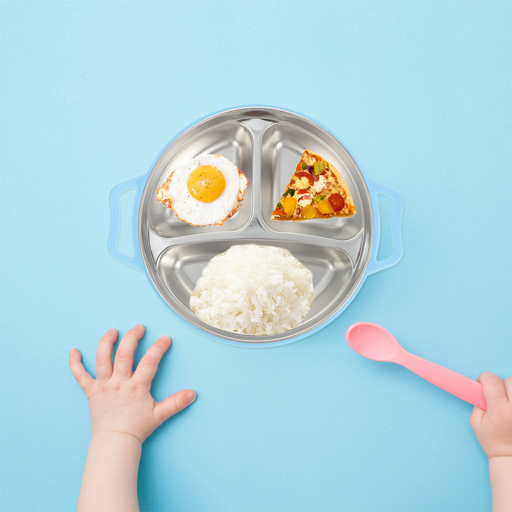 Piatto per bambini in acciaio  - Food Storage With Dividers recensione e prezzo